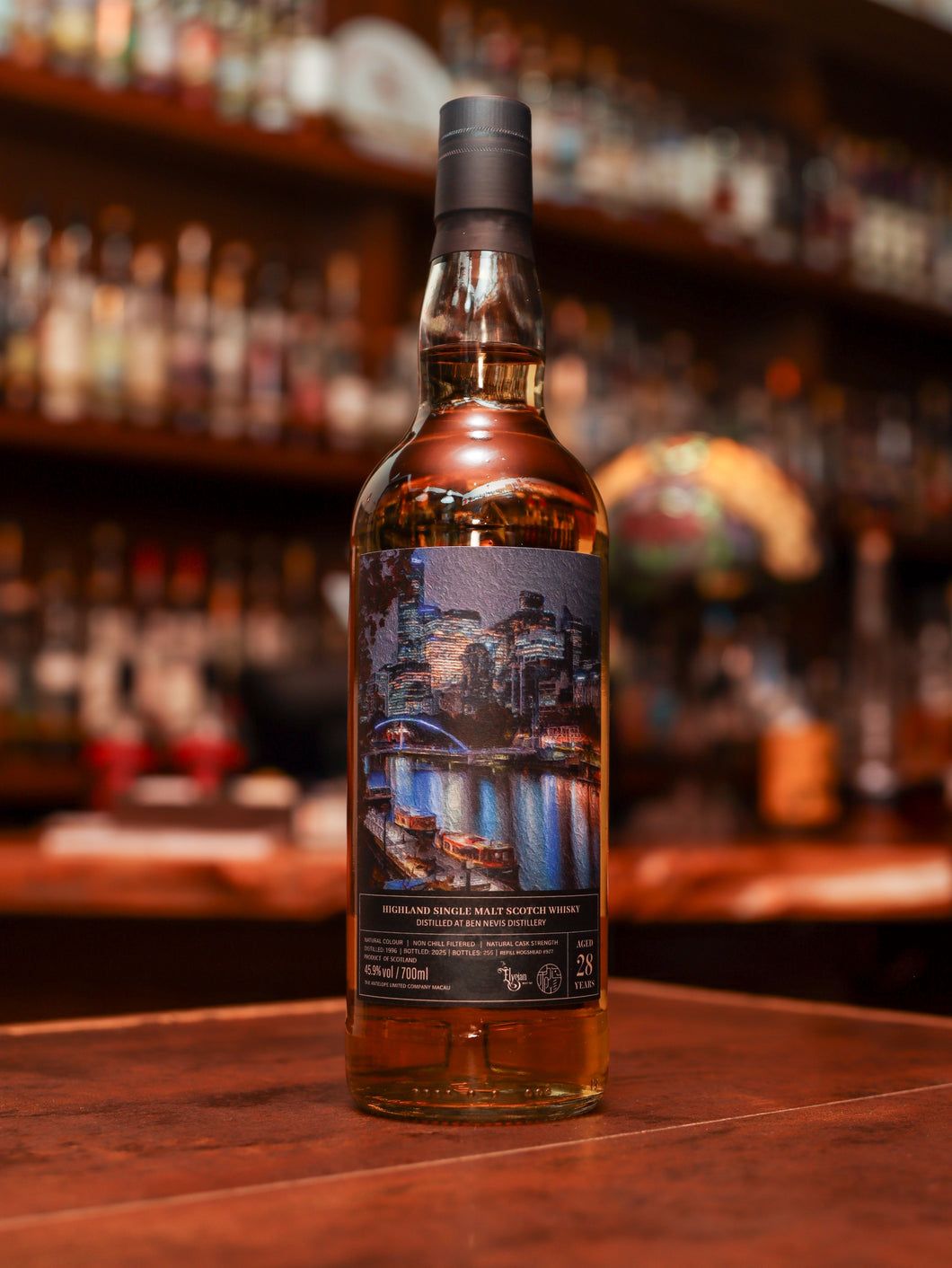 The Elysian Whisky Bar & Harmony Ben Nevis 1996/2025 28yo Refill Hogshead, 45.9% feat Southbank Label