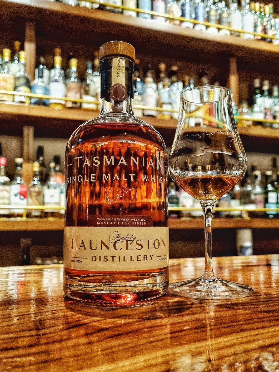 Launceston Distillery for Tasmanian Whisky Week 2021, 3yo Muscat Cask Finish, 55%