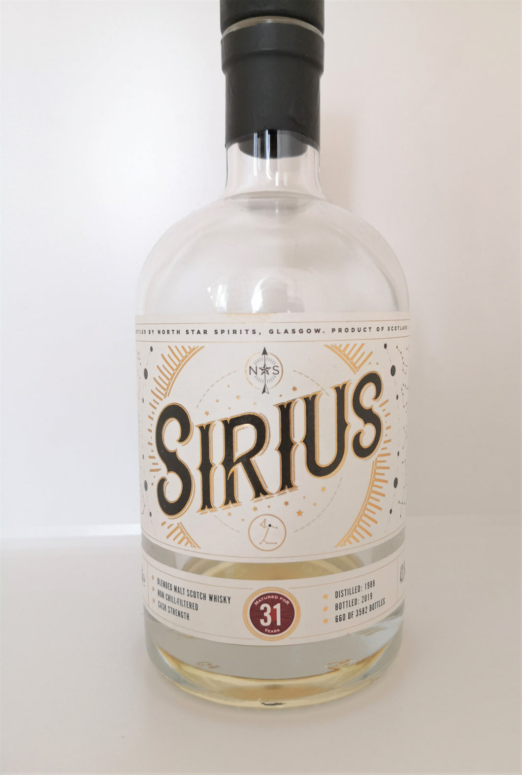 North Star Sirius Blended Malt 31yo 1st Fill Bourbon, 43.1%