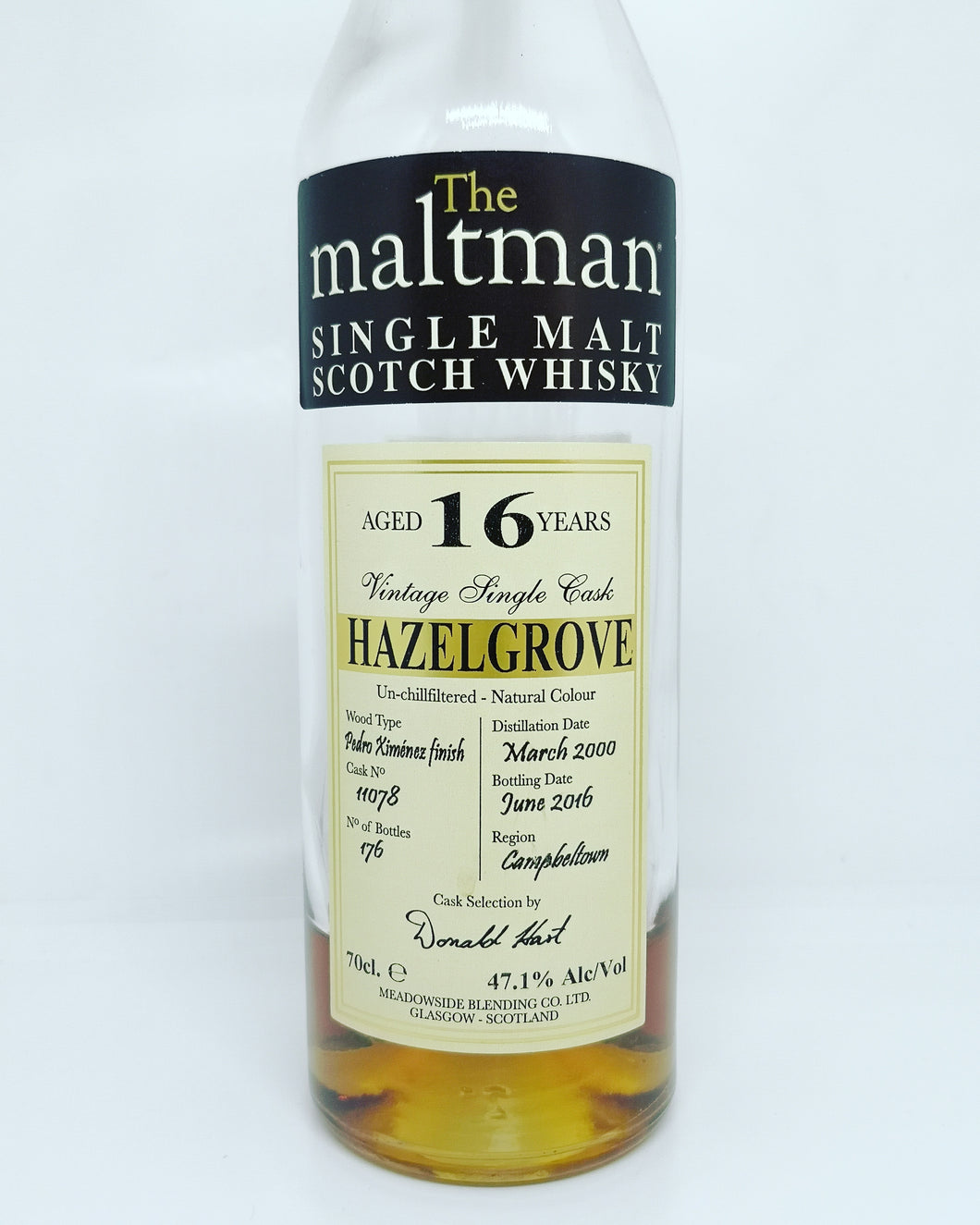 The Maltman Hazelgrove 2000/2016 16yo PX Finish, 47.1%