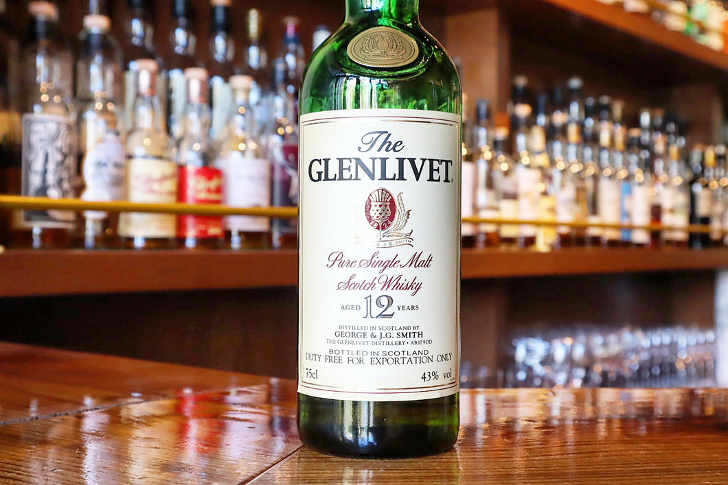 Glenlivet 12yo Pure Single Malt OB (80's Bottling), 43%